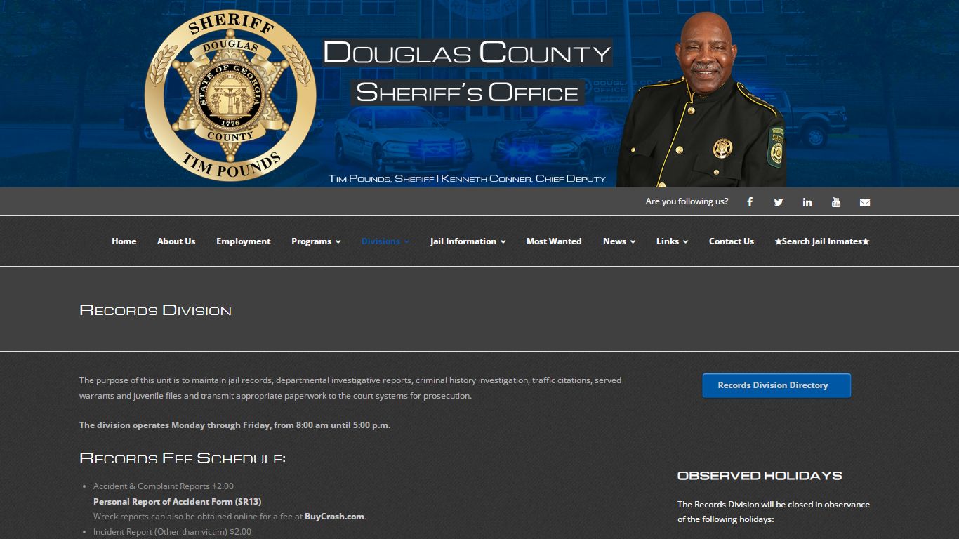 Records Division – Douglas County Sheriff's Office (GA)