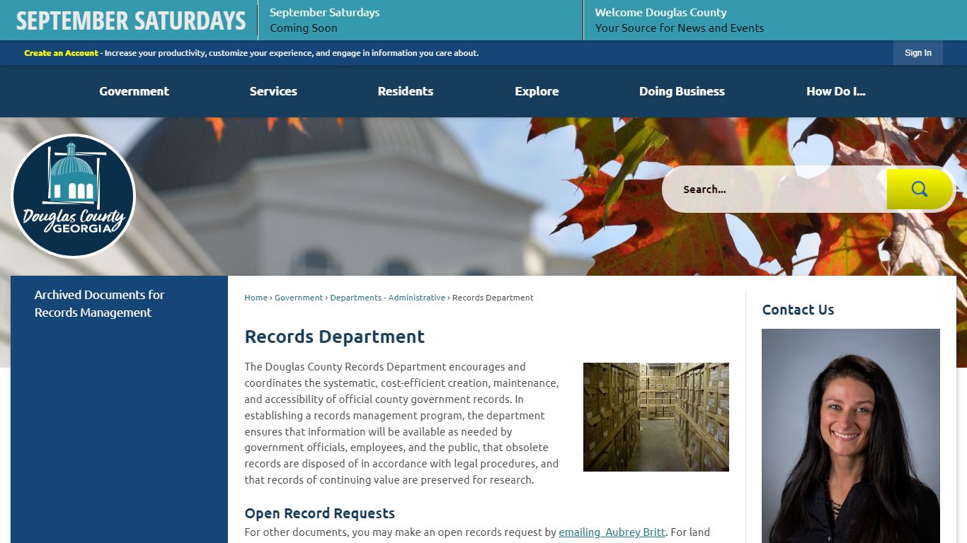 Records Department | Douglas County, GA